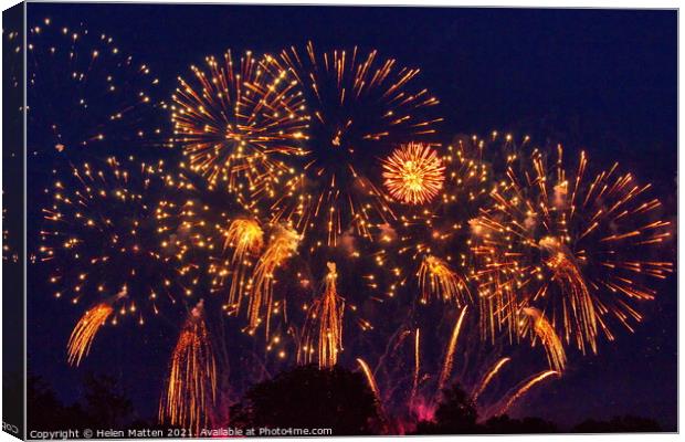 Stanford Hall Fireworks Championships 2021 Canvas Print by Helkoryo Photography