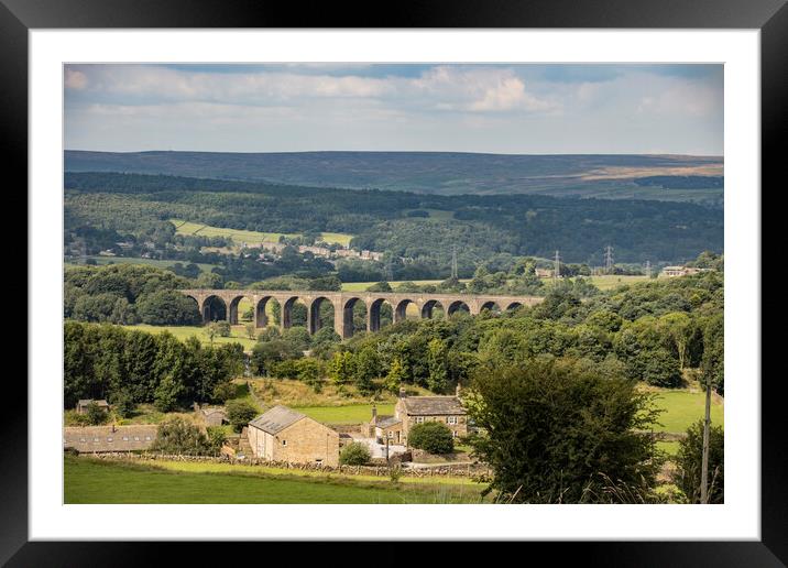 Hewenden Viaduct Cullingworth Bronte Country  Framed Mounted Print by Glen Allen
