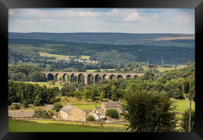 Hewenden Viaduct Cullingworth Bronte Country  Framed Print by Glen Allen