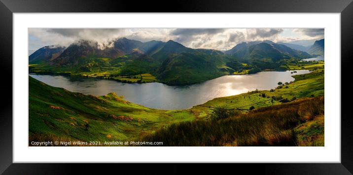 Crummock Water & the Northern Fells, Lake District Framed Mounted Print by Nigel Wilkins