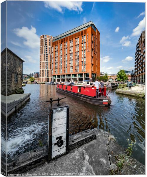 Leeds Canal Basin Canvas Print by Chris North