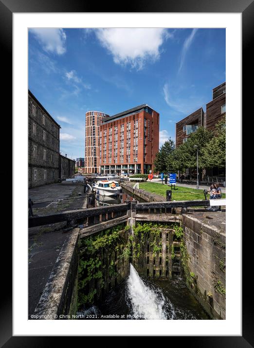 Leeds Canal Basin Framed Mounted Print by Chris North