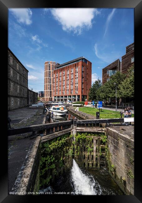 Leeds Canal Basin Framed Print by Chris North