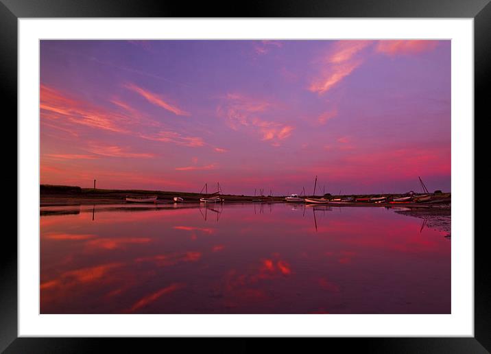 Evening Light in Burham Overy Staithe Framed Mounted Print by Paul Macro