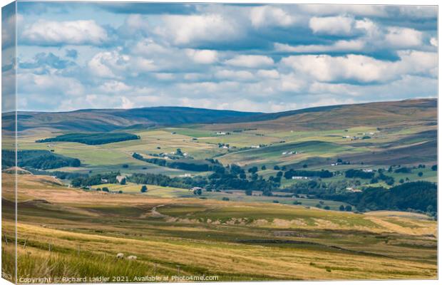 Towards Ettersgill, Teesdale from the Pennine Way Canvas Print by Richard Laidler