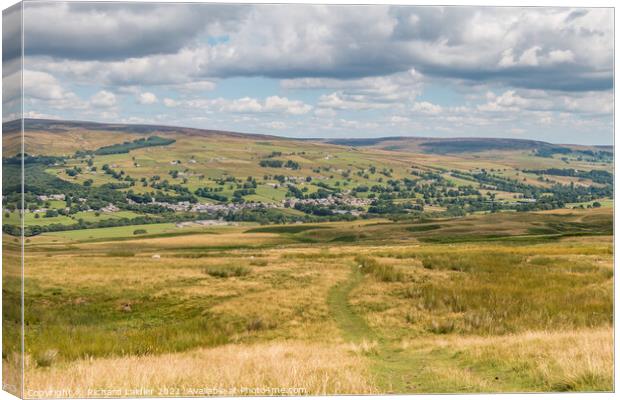 The Pennine Way down to Middleton in Teesdale Canvas Print by Richard Laidler