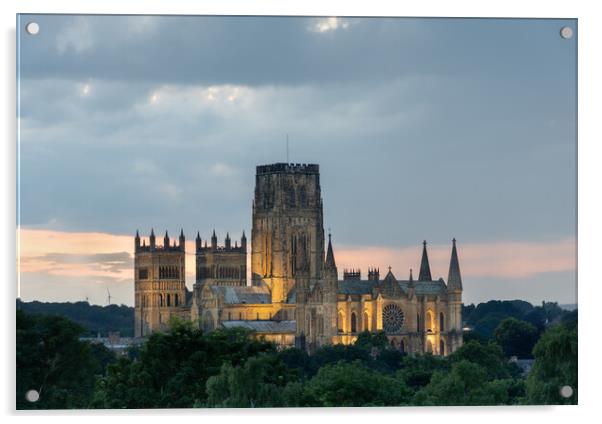 Durham Cathedral after sunset Acrylic by Kevin Winter