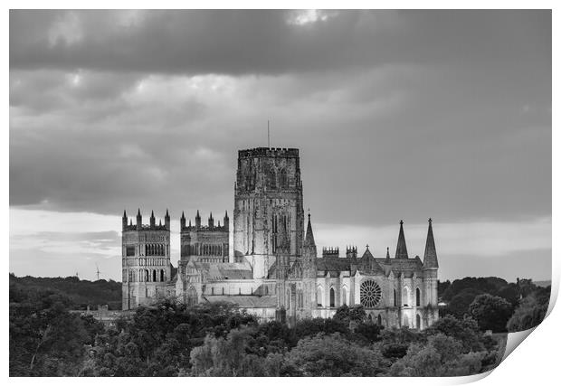 Durham Cathedral after sunset Print by Kevin Winter