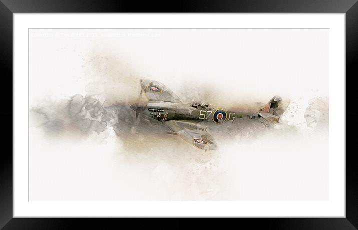 Spitfire Mk XVI TE311 Framed Mounted Print by Tim Smith