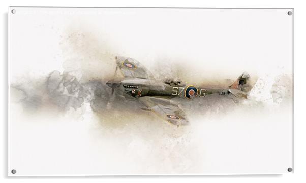 Spitfire Mk XVI TE311 Acrylic by Tim Smith