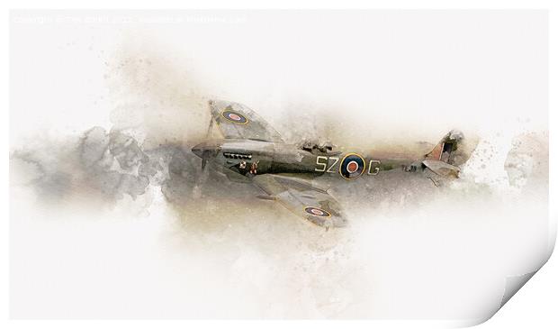 Spitfire Mk XVI TE311 Print by Tim Smith