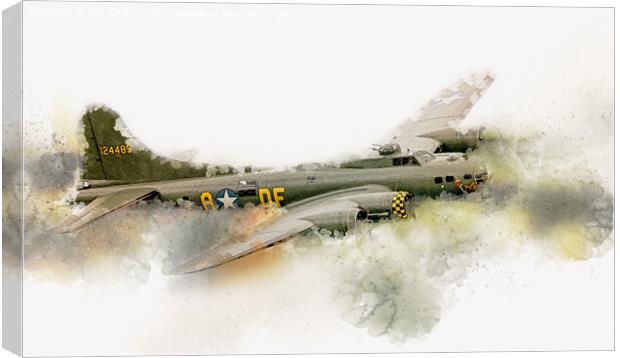 Sally B Flying Fortress Canvas Print by Tim Smith