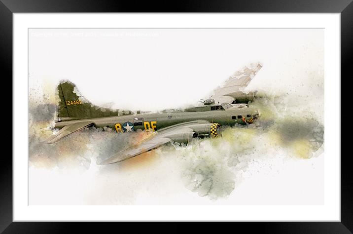 Sally B Flying Fortress Framed Mounted Print by Tim Smith