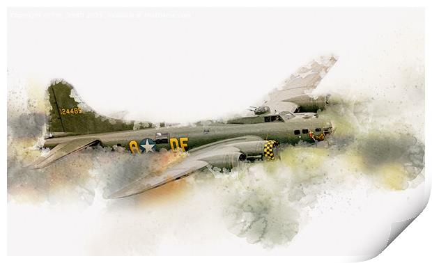 Sally B Flying Fortress Print by Tim Smith