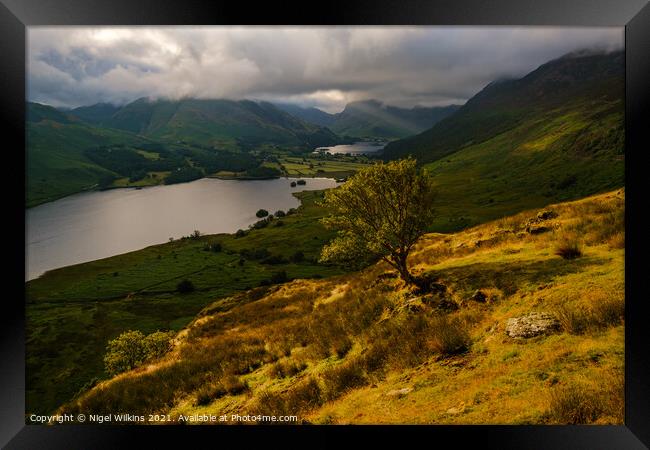 Break in the Clouds - Lake District Framed Print by Nigel Wilkins