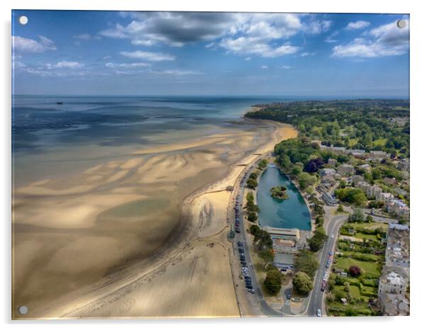 Aerial of Ryde Beach Acrylic by Jack Marsden