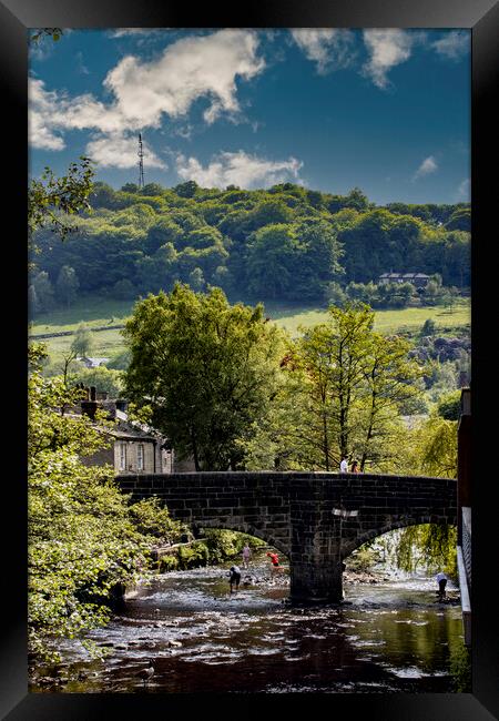 A Summer Afternoon in Hebdon Bridge West Yorkshire Framed Print by Glen Allen
