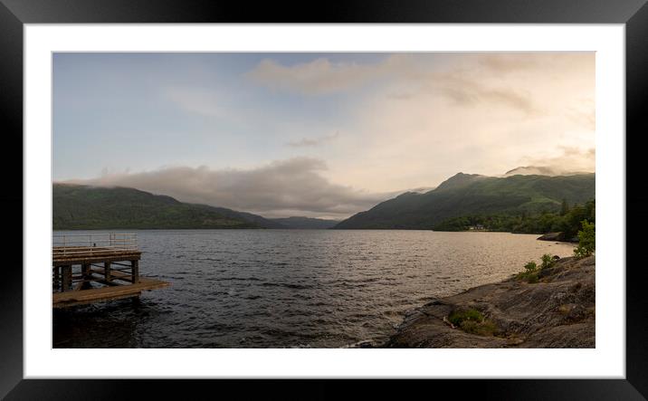Sunset at Loch Lomond Framed Mounted Print by Robbie Spencer
