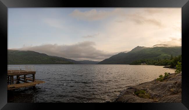 Sunset at Loch Lomond Framed Print by Robbie Spencer