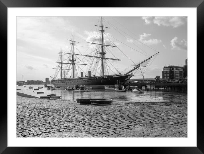 HMS Warrior, Portsmouth Harbour ,Hampshire  Framed Mounted Print by Philip Enticknap