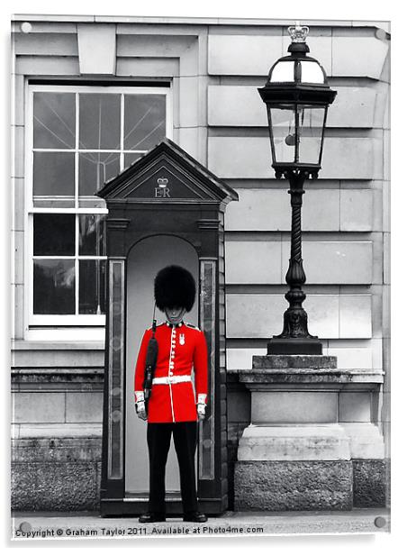 Regal Red at Buckingham Palace Acrylic by Graham Taylor
