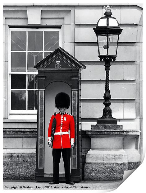 Regal Red at Buckingham Palace Print by Graham Taylor