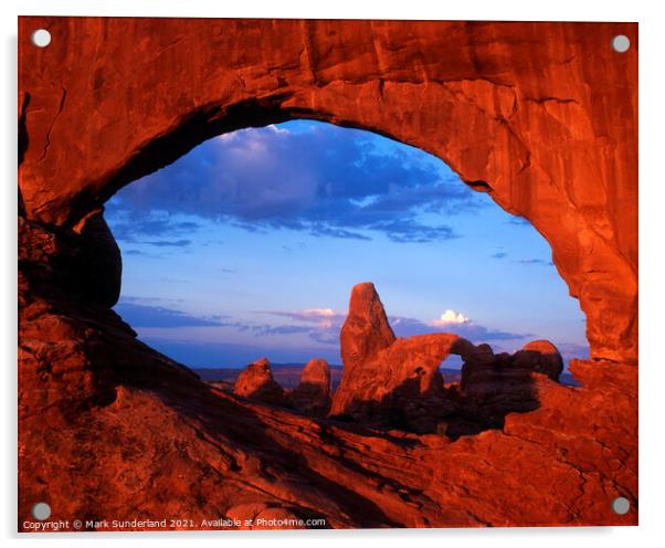 North Window and Turret Arch Acrylic by Mark Sunderland