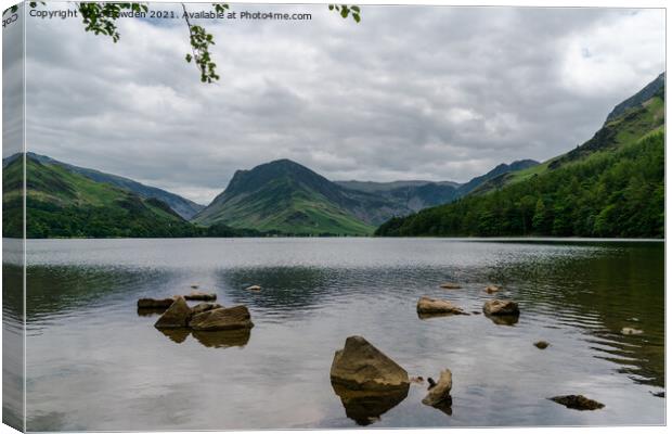 Crummock Water, Lake District Canvas Print by Jo Sowden
