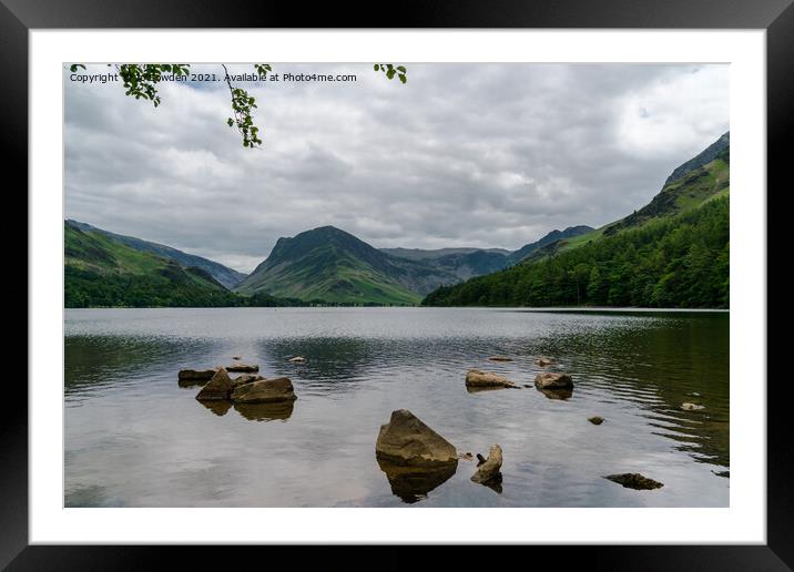 Crummock Water, Lake District Framed Mounted Print by Jo Sowden