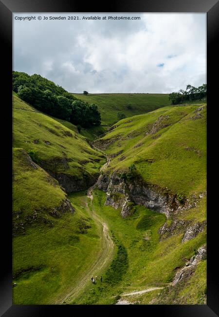 Cave Dale, the Peak District Framed Print by Jo Sowden