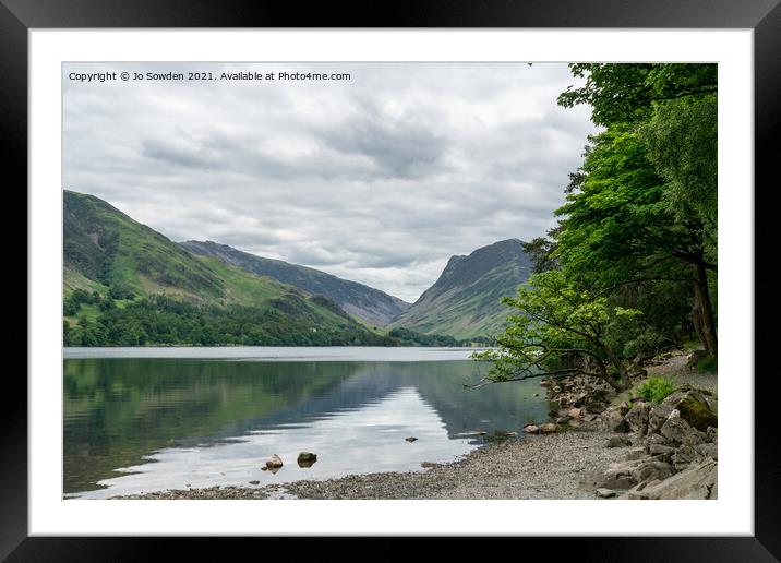 Buttermere Lake Framed Mounted Print by Jo Sowden