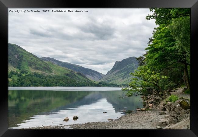 Buttermere Lake Framed Print by Jo Sowden