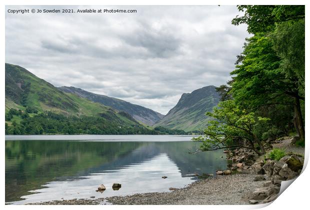 Buttermere Lake Print by Jo Sowden