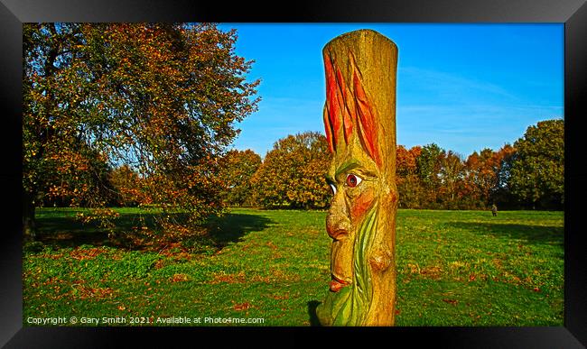 Totem pool on Edge of Playing Field  Framed Print by GJS Photography Artist