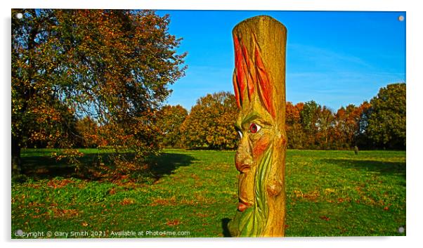 Totem pool on Edge of Playing Field  Acrylic by GJS Photography Artist