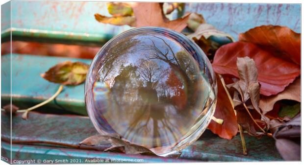 Photo ball With Autumn Colours Canvas Print by GJS Photography Artist