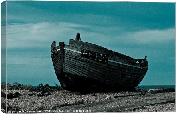 An Old Wrecked Fishing Boat 6 Canvas Print by Dawn O'Connor