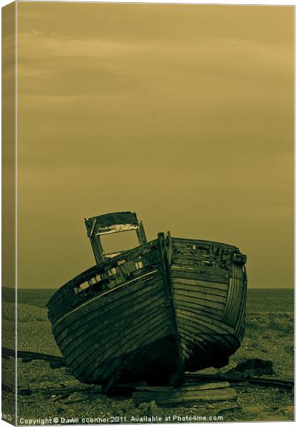 An Old Wrecked Fishing Boat 8 Canvas Print by Dawn O'Connor