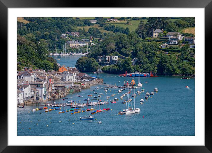 Fowey Harbour and River - Cornwall, UK. Framed Mounted Print by Malcolm McHugh