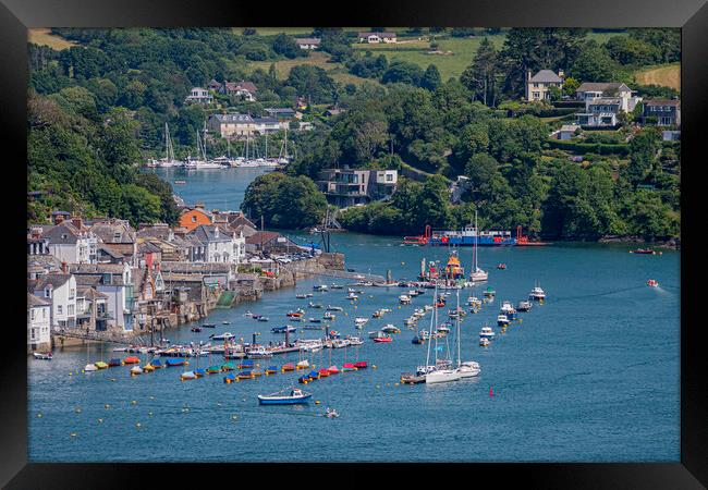 Fowey Harbour and River - Cornwall, UK. Framed Print by Malcolm McHugh