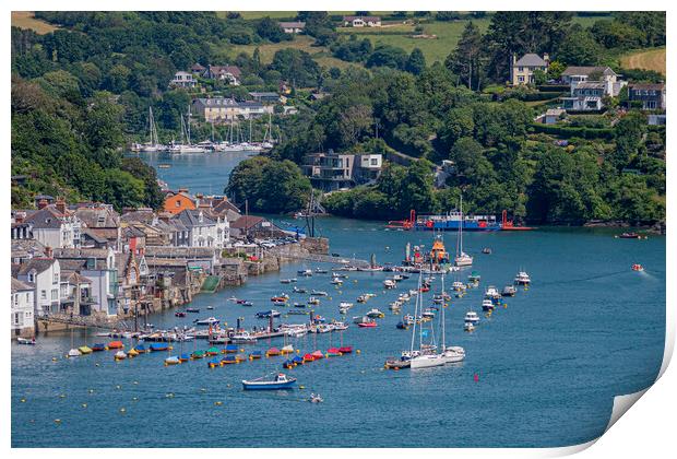 Fowey Harbour and River - Cornwall, UK. Print by Malcolm McHugh