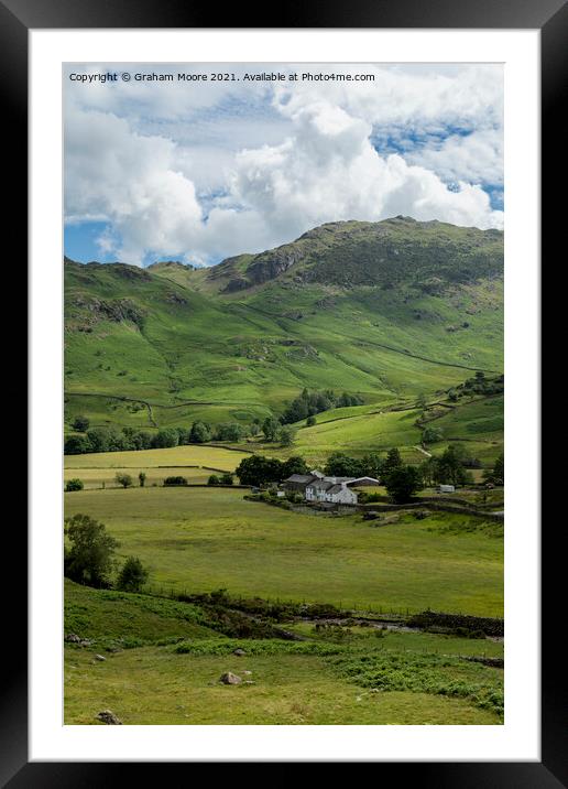 Langdale valley Framed Mounted Print by Graham Moore