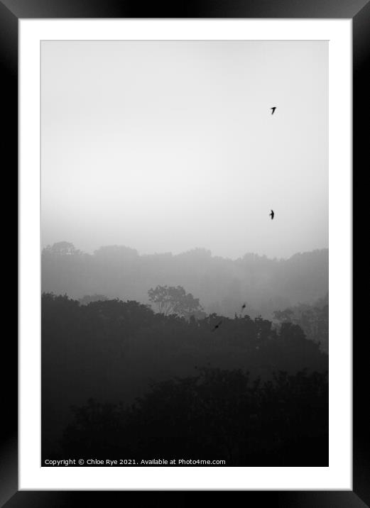 Bexhill fog Framed Mounted Print by Chloe Rye