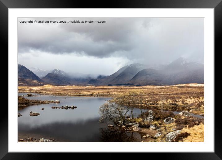 Lochan na h Achlaise Framed Mounted Print by Graham Moore