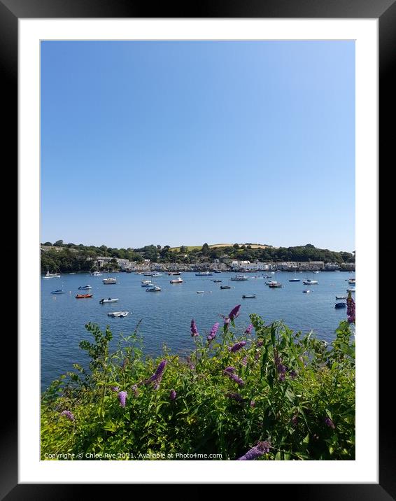 Falmouth harbour Framed Mounted Print by Chloe Rye