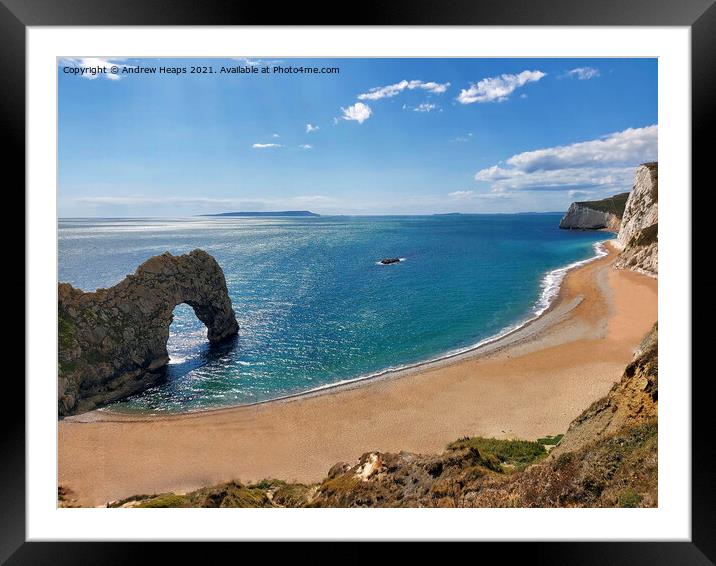 Majestic Durdle Door  Framed Mounted Print by Andrew Heaps