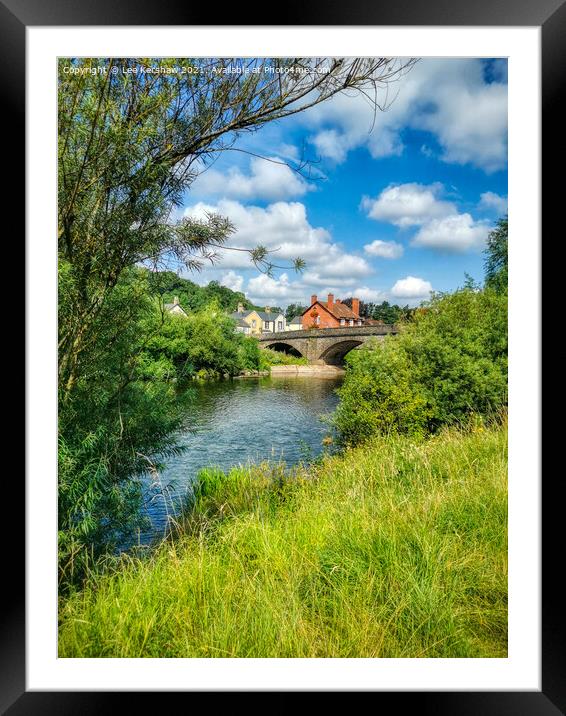 The Bridge at Usk (Southside) Framed Mounted Print by Lee Kershaw