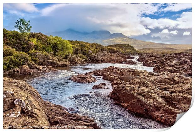 Isle of Skye, at Sligachan Print by jim Hamilton