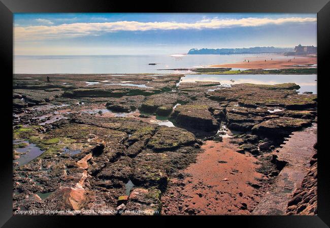 Rock Pools Framed Print by Stephen Hamer