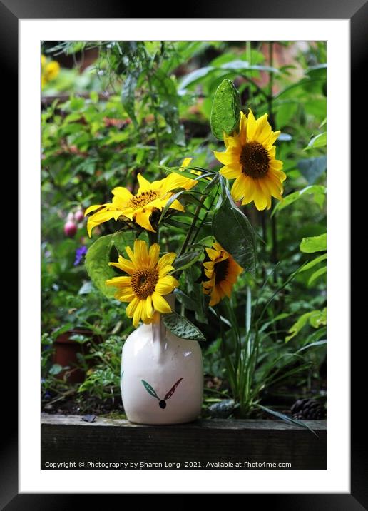 The happy Flowers Framed Mounted Print by Photography by Sharon Long 